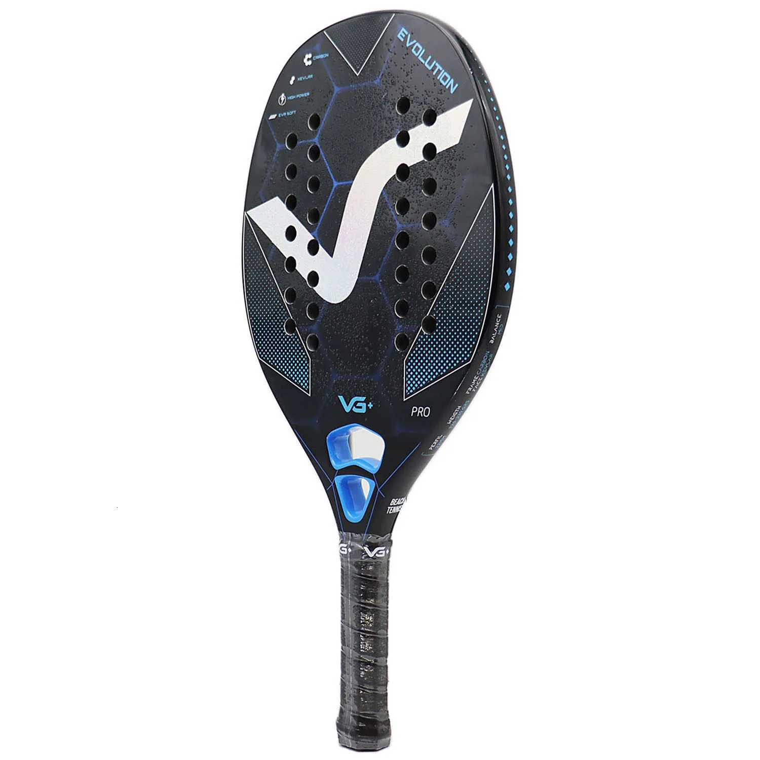 2KKevlarFull Carbon Beach Tennis Racket Set Fiber Rough Surface Outdoor Sports Ball Racket For Men Women Adult Senior Player W251021