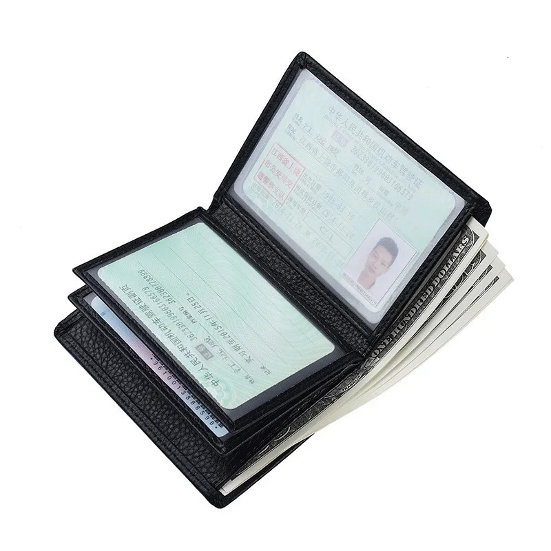 Mens Wallet Fashion High Quality Pu Male Card Bag Credit Card Drivers License Storage Bag 251013