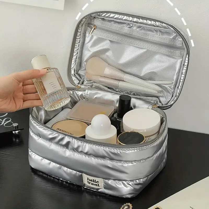 2PcsSet Large Capacity Fashion Makeup Bag Portable Travel Multifunctional Toiletry Skin Care Bag Waterproof Cosmetic Bag SetW251021
