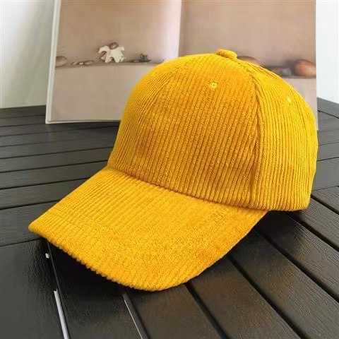 Corduroy Hat New Spring and Autumn Baseball Cap Versatile Striped Corduroy and Casual Hat Celebrity Sun Hat H251020