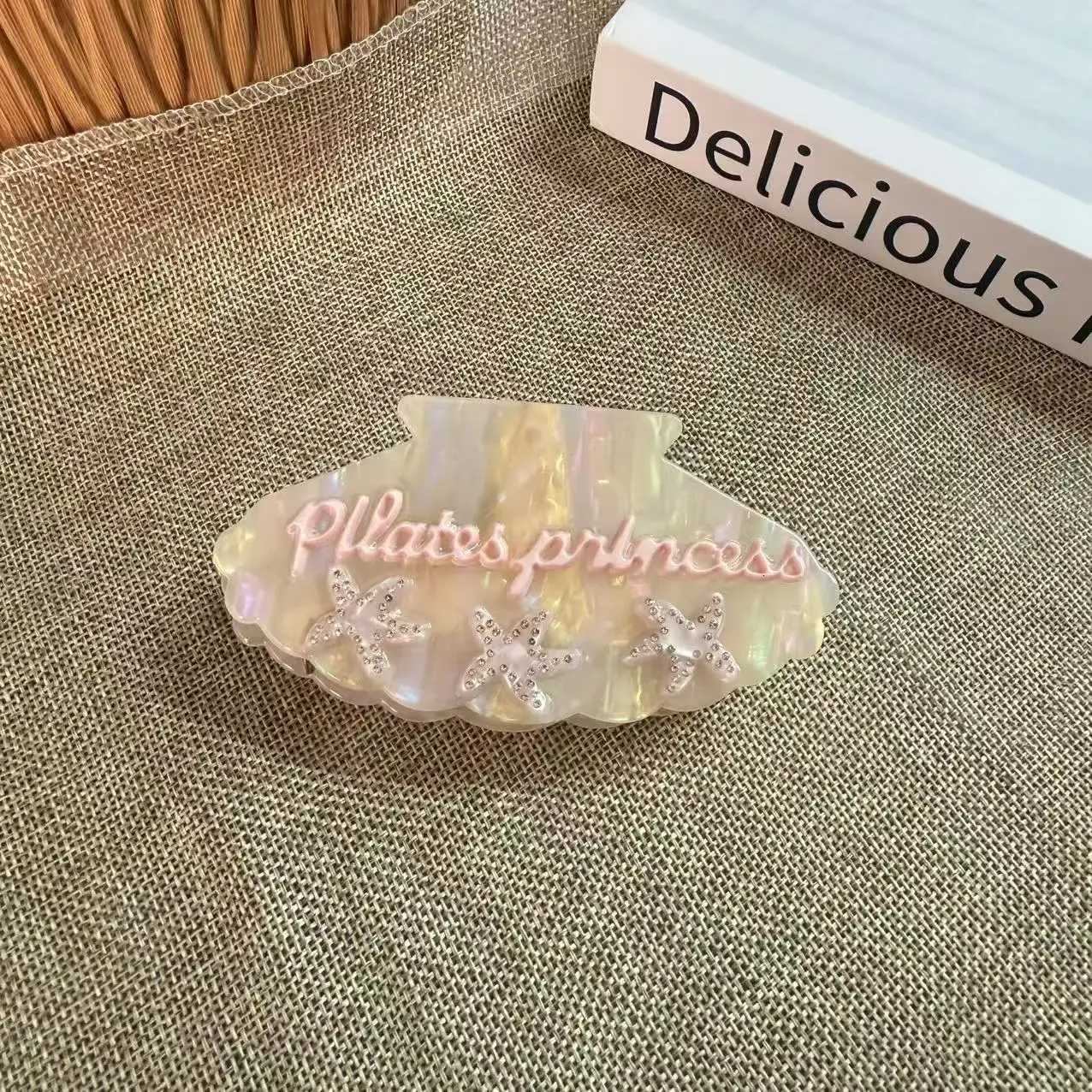 Kaosen series shell iron teeth grip clip vinegar board temperament highend shark clip back of the head disc hair grab hair acceW254021