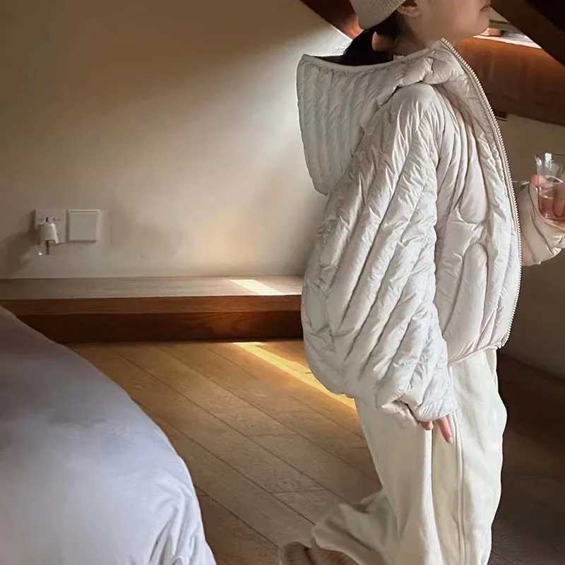 Winter Warm Girls Fashion Plain Cotton Lined Hooded Zip Puff Jackets School Kids Cropped Coats Child Outfits Windbreaker 514 YrT251021