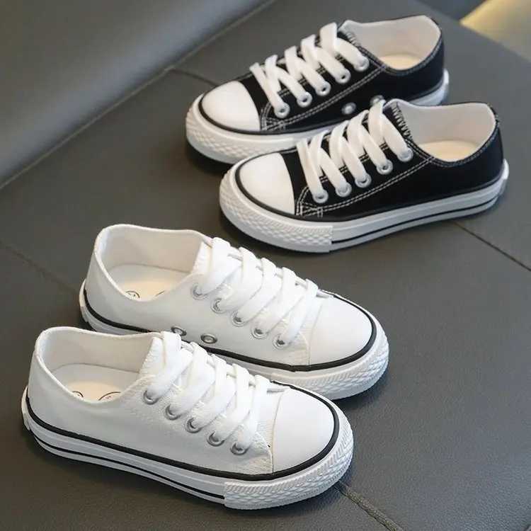 Kids Canvas Shoes 2024 Summer Unisex Breathable Sneakers for Boys Girls Casual White Shoes Lightweight Comfortable W251021