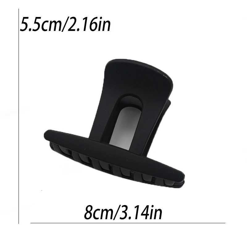 Retro HighEnd Matte Solid Color Resin Hair Clip For Women Stylish Straight Hairpin Shark Clip Hair AccessoryW254021