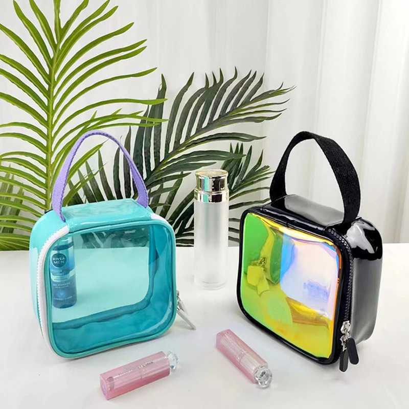 Multifunctional Cosmetic Bag Clear Makeup Storage Bags With Zipper Portable Travel Cosmetic Bags For Women Transparent ToiletryW251021