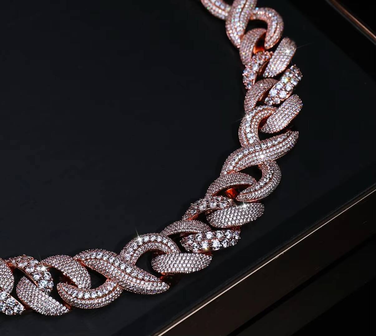 9K24K Yellow Gold Cuban Chain Lab Grown Diamonds Platinum22K Options IGI Certified Hip Hop Jewelry for Men for Weddings