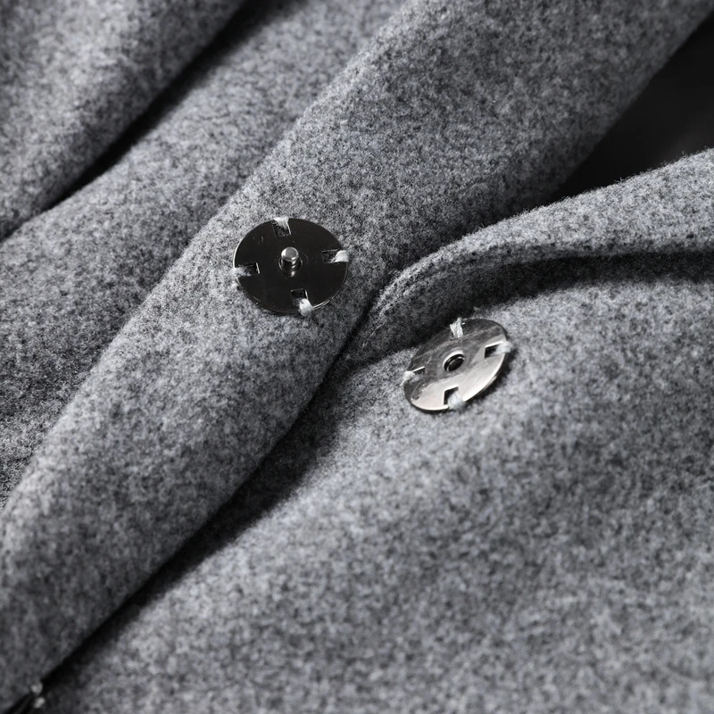 Casual Woolen Pleated Coat Skirts Sets Women Slim Long Sleeve Covered Button Jacket Hip Package Skirt 2025 Lady Office Outfits 251013