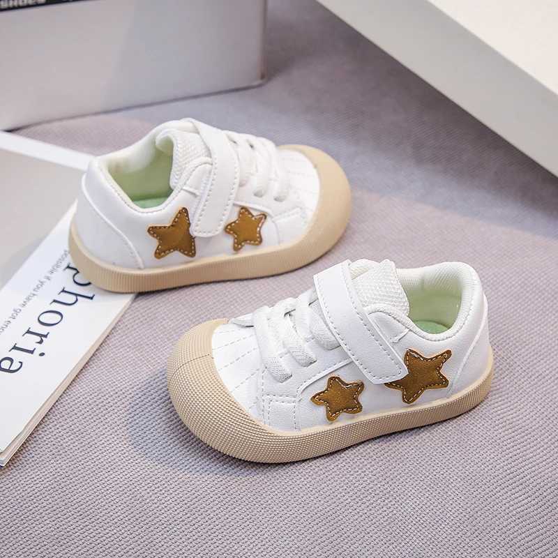 Childrens Toddler Small White Shoes Spring Autumn New 06 Years Old Khaki Boys Girls Single Shoes Soft Nonslip Kids Sneakers C251021