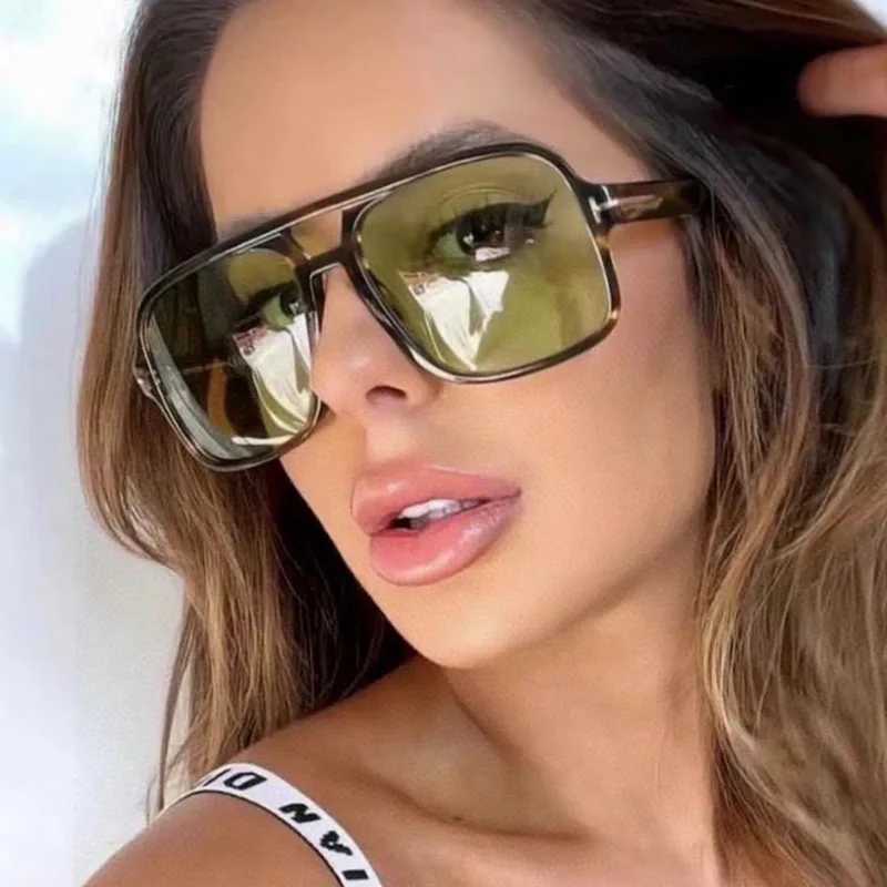 New Women Sunglasses Men High End Street Vintage Retro Modern Large Frame Pilot Sun Glasses Hip Hop Bouncy Sun Glasses UV400 J251114
