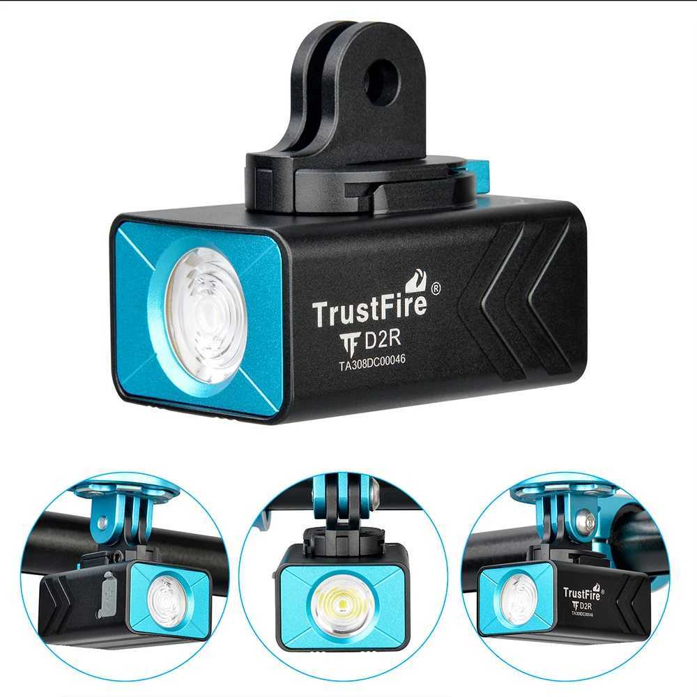 Trustfire D2R Bicycle Led Flashlight 450 Lumens TypeC Rechargeable Bike Light Quick Release 1600mAh Battery Lantern Torch Lamp X251021