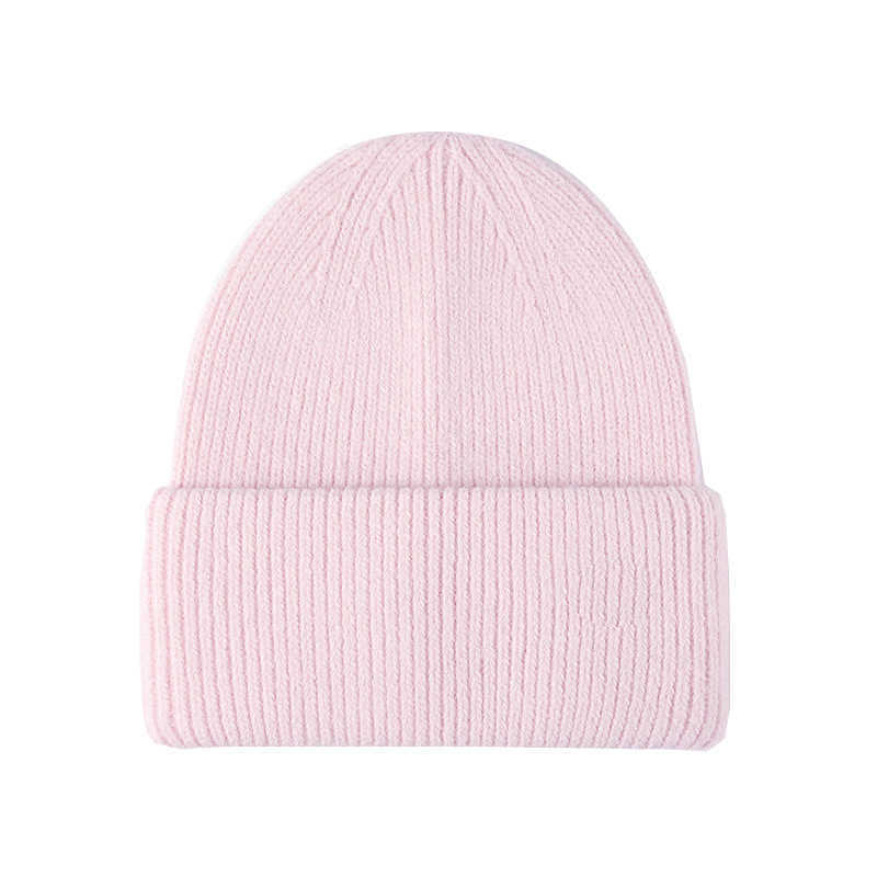 Autumn Winter New Knitted Hat for Women with Rabbit Fur Pullover Hat Fashionable Versatile Ear Protection Outdoor Warm Winter Yarn Hat H251020