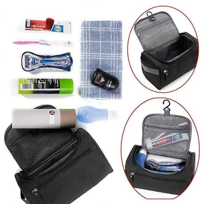 Zipper Polyester Men Business Portable Storage Bag Toiletries Organizer Women Travel Cosmetic Bag Hanging Waterproof Wash PouchW251021
