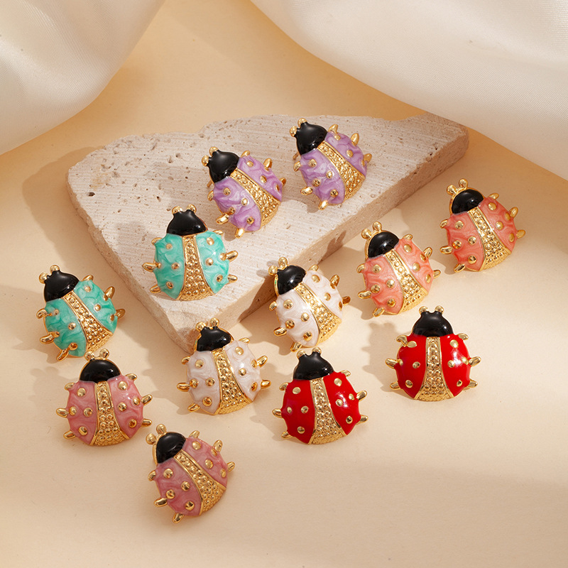 Designer earrings Stainless steel ladybug earrings for women luxurious and high-end fashionable earrings luxury earrings free shipping