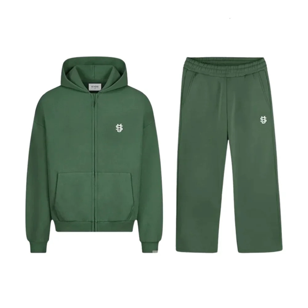 Gothic Retro Graphic Loose Sports Zipper Hoodie Suit Mens and Womens Y2K Harajuku HipHop Casual Joker Pants Street Wear 251021