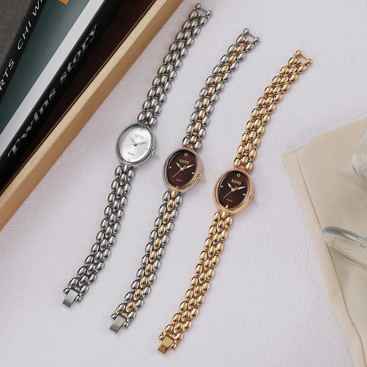 New hot selling light luxury vintage niche bracelet highend and minimalist womens quartzXJ251021