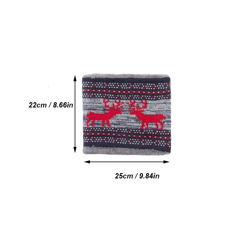 Winter Scarf Warm Fashion Neckerchief Knitting Scarf Circle Outdoor Ski Casual Scarf Loop Warmer Men and Women 251021