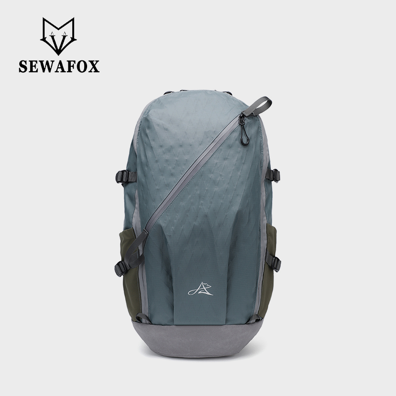 Sewafox Small Nylon Hiking Travel Backpack 32L /24L Waterproof Camping Backpack Fits 15 Inch Laptop Ultra Light Laptop Backpack Blue