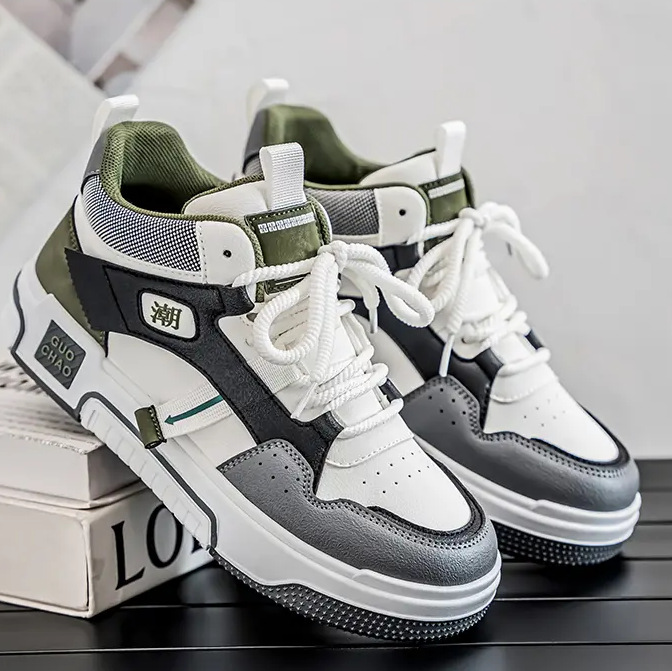 High-top men's shoes winter niche design versatile casual board shoes teenagers students sports thick-soled climaxing shoes2025