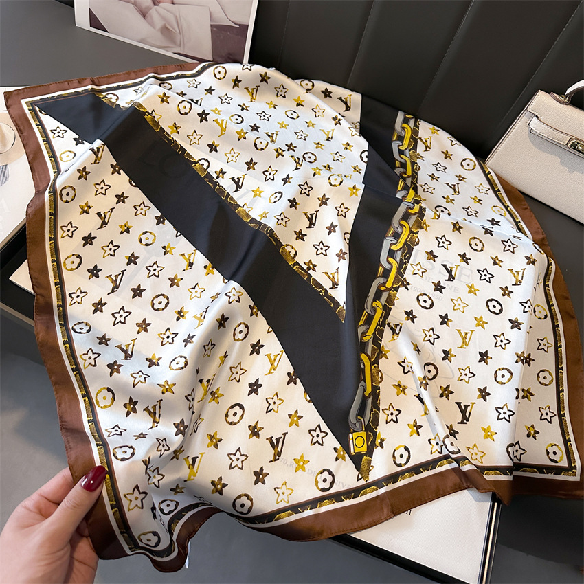 hot Free delivery designer Scarves Color blocking scarves and lightweight designs for daily minimalist commuting