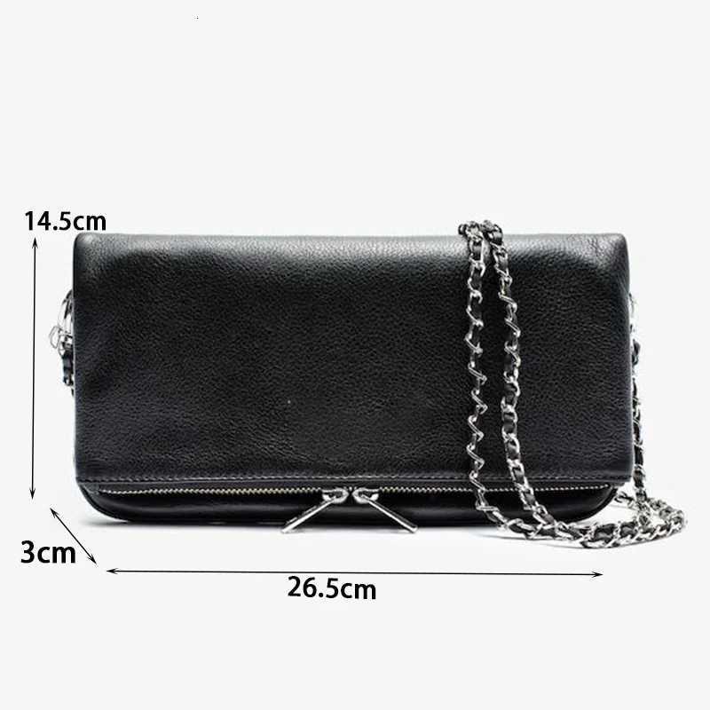 2025 New Fashionable Women Crossbody Bag Black Retro Zadigent Wing Bag Casual Outdoor Ladies Envelope Bag Z251018