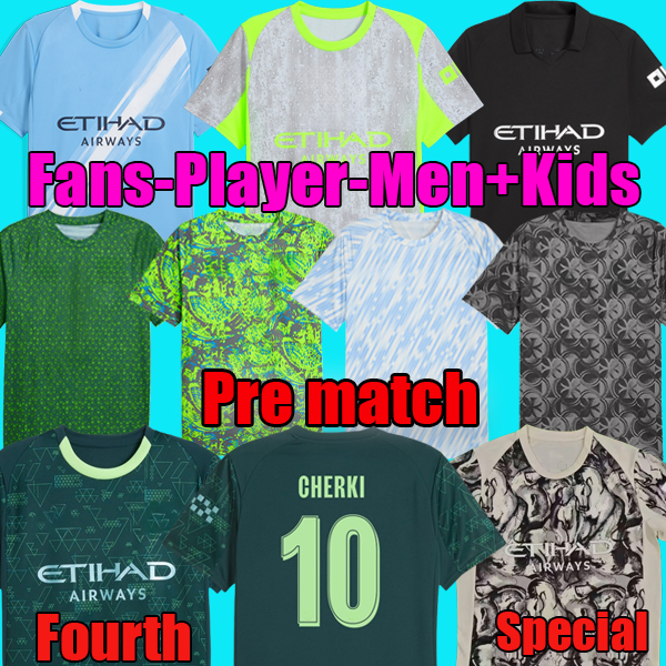 25 26 man city SOCCER JERSEYs BERNARDO DOKU SILVA fans player DE BRUYNE GRELISH 2025 2026 football kit tops shirt men kids kit sets