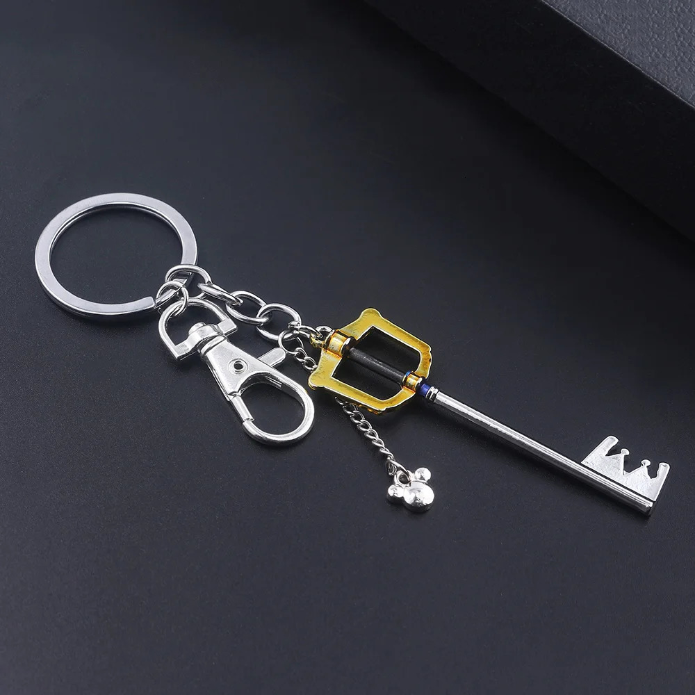 Game Kingdom Hearts Sora Key Keychain Keyblade Weapon Model Removable Metal Keyring Men Car Women Bag Accessories Jewelry 251015