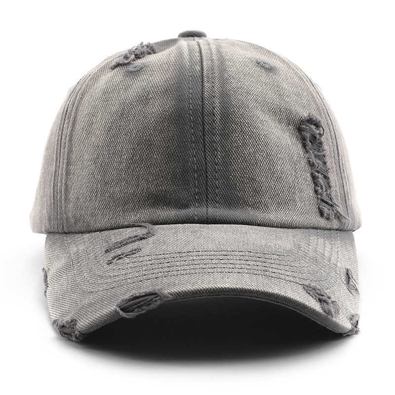 Womens Autumn Winter Washed Distressed Solid Color Baseball Cap Outdoor Mens Travel Sun Protection Visor Cap H251020