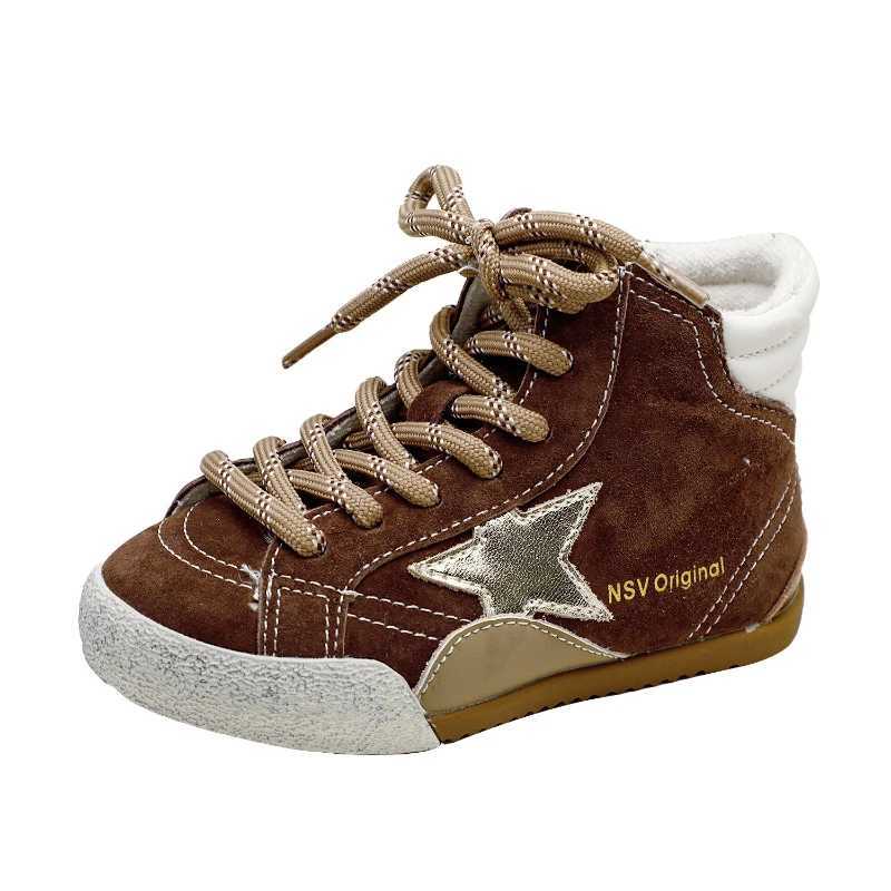 New Autumn Winter Childrens Boys Girls Koreanstyle Fashionable Hightop Sneakers Kid Toddler Flat Casual Skate Shoes C251021