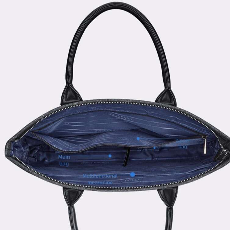 Luxury bag Briefcase Canvas Casual Business Handbag Meeting Document Laptop Men s File Bag