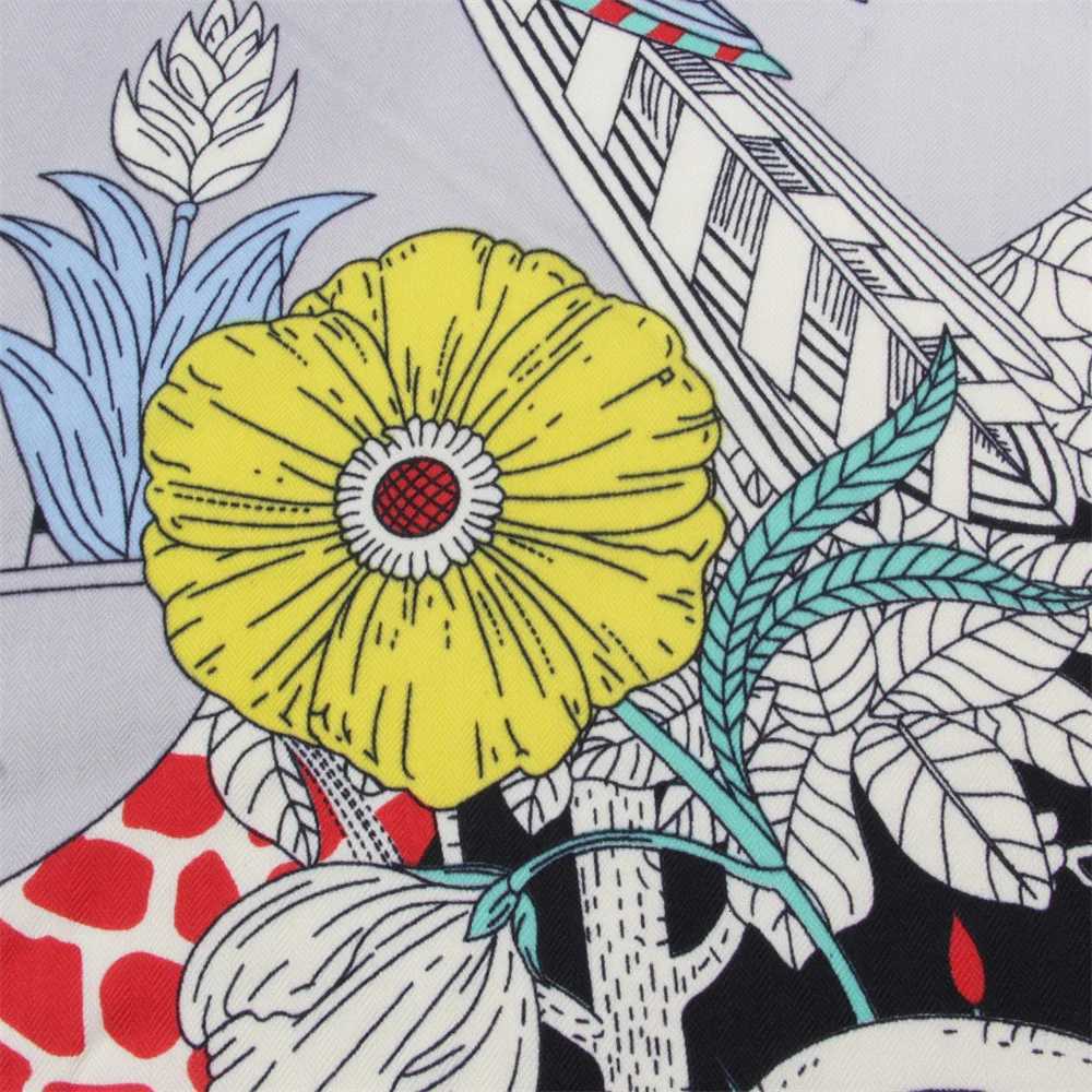 Triang Cashmere Silk Scarf Designer Printed Luxury Pashmina Shawls for Wen Hand Rold Edges Big Sto BlanketW251021