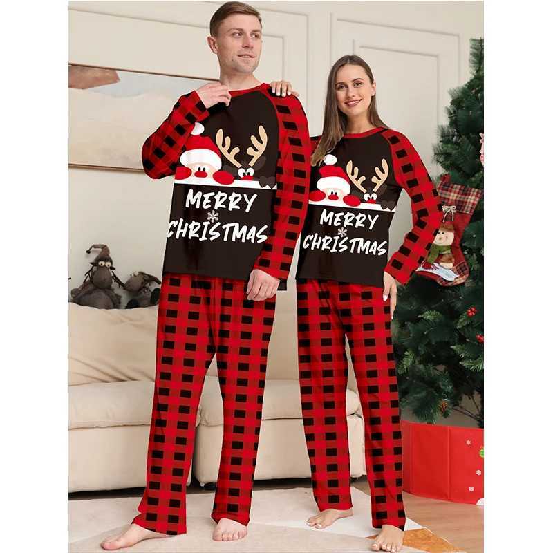 Family Christmas Outfits Pajamas Matching 2024 Xmas Elk Adult Kids Mother Daughter Look Pyjamas Children Loungewear Pjs Clothes L251021H0NG