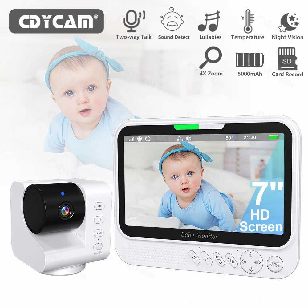 7 Inch Video Baby Monitor 720P With 4X Zoom No WiFi Two Way Audio Night Vision 5000mAh Battery Protection Surveillance Video Cam J251121