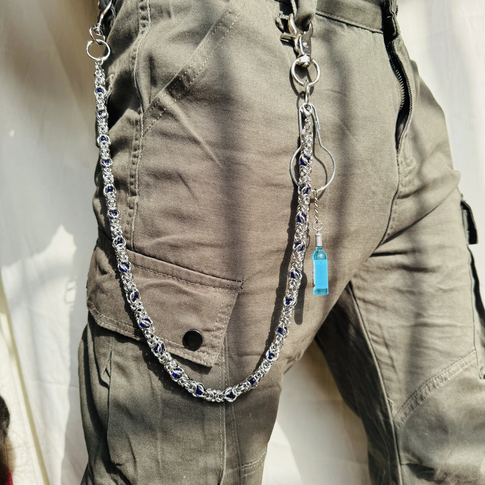 Handmade punkstyle trouser chains fashionable chain beadembellished n highquality denim accessories 251021