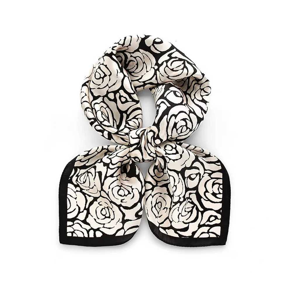 Pure Mberry Silk Wen Square Scarf Prints band Neckerchi Luxury Fa Hair Ornament Fa Bandana Scarves 53CMW251021