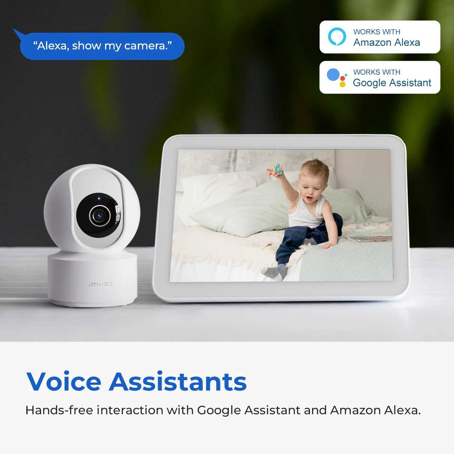 IMILAB C22 WiFi Baby Monitor Indoor Camera AI Detection Night Vision 2Way Audio 360 PTZ for Child Safety J251121