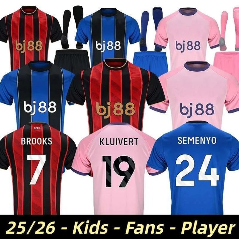 AFCB BournemouthS 25 26 EVANILSON Soccer Jerseys KLUIVERT 2025 2026 football shirt CHRISTIE O.DANGO ADAMS BROOKS SCOTT SENESI J.ARAUJO maillots de futol
