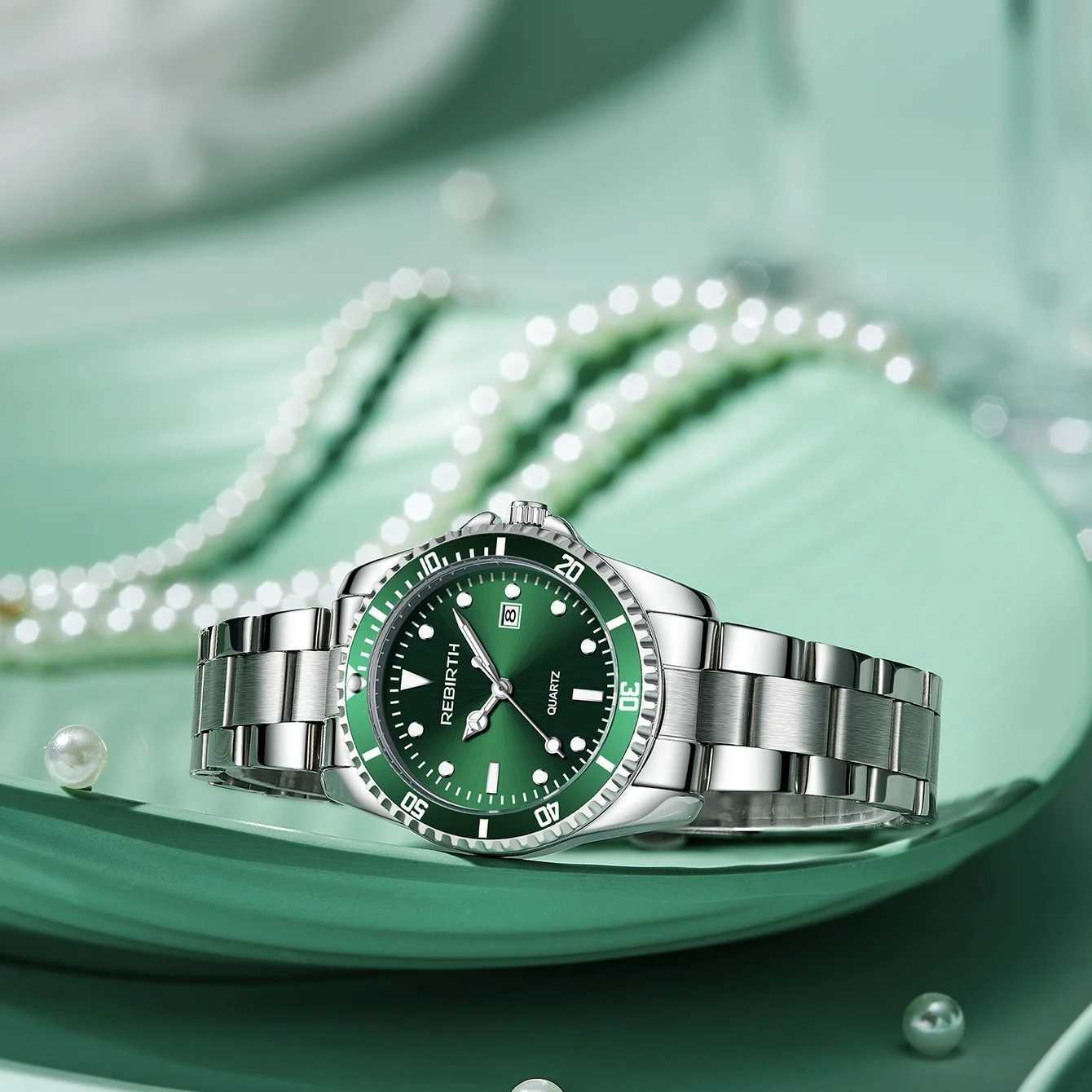 Ladies Stainl Steel Str Elegant Busin Classic Date QuartzXJ251021