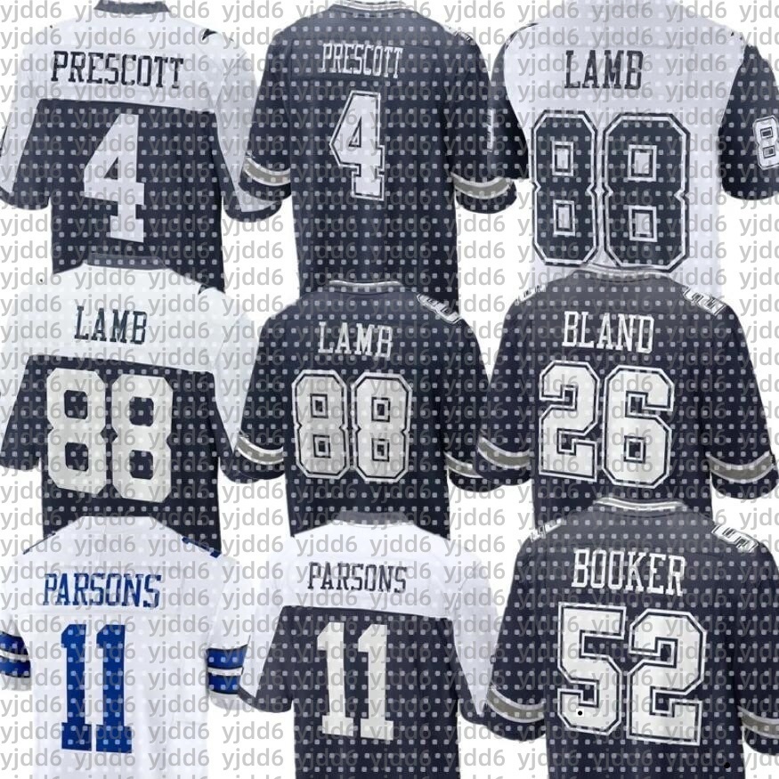 George Pickens Tyler Booker Emmitt Smith CeeDee Lamb Rico Dowdle Micah Parsons Trevon Diggs DaRon Bland Damone Clark DeMarvion Overshown Football Cowboys Jersey