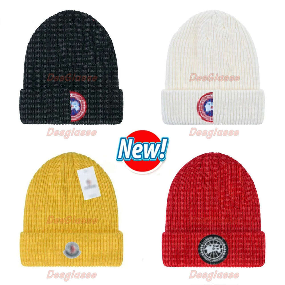 Designer Winter Knitted Woolen Hat Women Chunky Knit Thick Warm Faux Fur Pom Beanies Female Bonnet Beanie Caps colorfull Hats