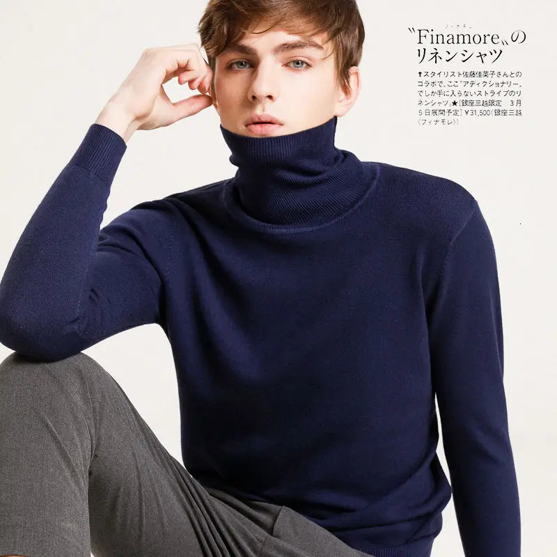 Cashmere turtleneck men sweater autumn winter jumper clothes ropa hombre pull homme hiver pullover men turtle neck sweaters 251020