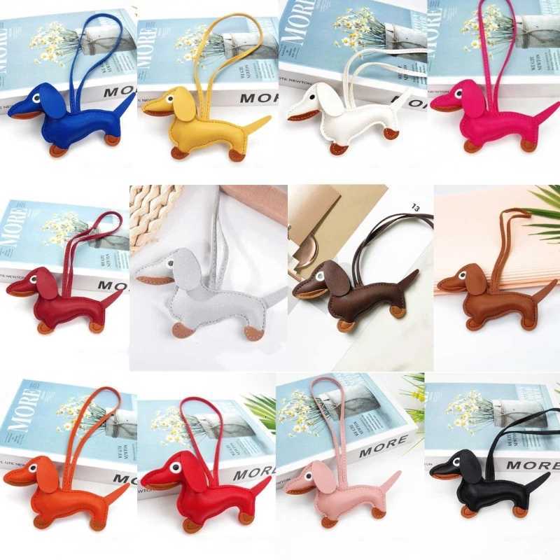 Mens Car Dachshund Bulldog Keychain PU Leather Dog Keychains Fashion for Women Bag Pendant Jewelry Trinket Key Ring Key Chain W251021