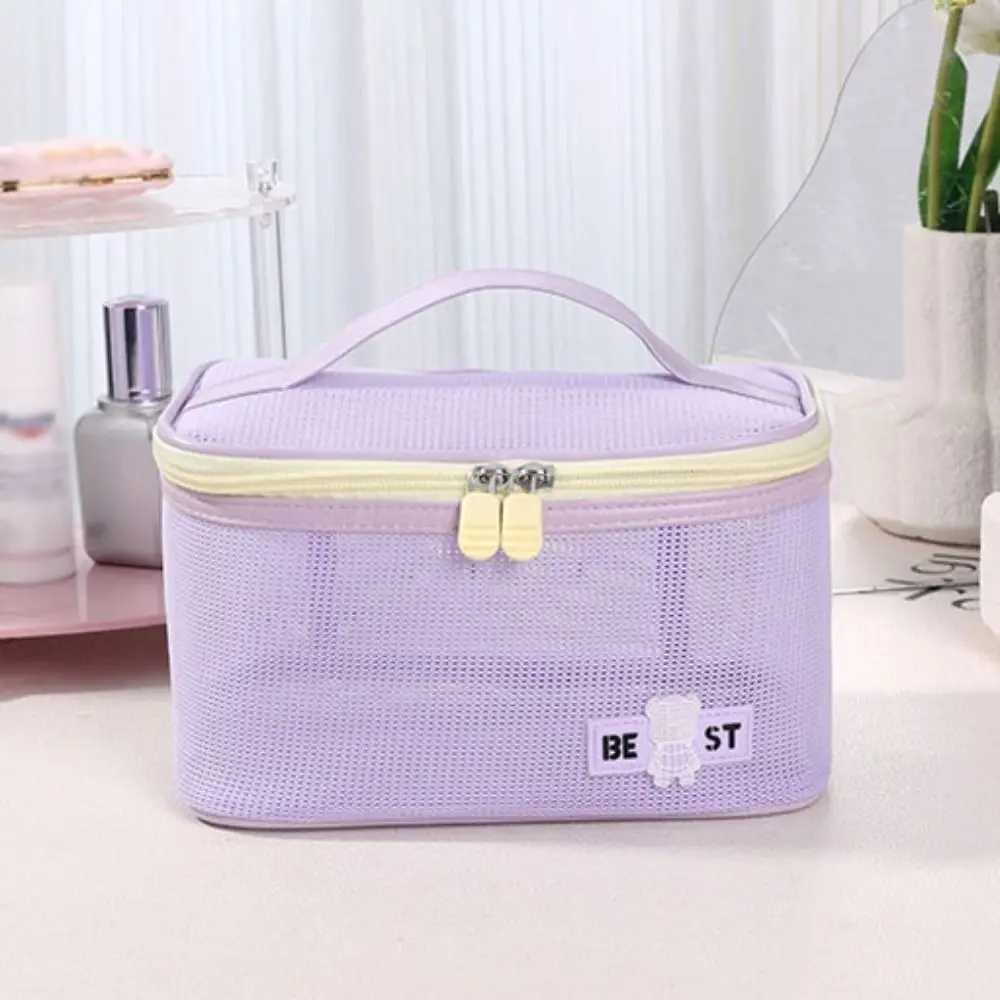Portable Bathing Bag Mesh Shower Toiletry Pouch Travel Makeup Storage Holder Portable Bathing Bag Mesh Shower BagW251021