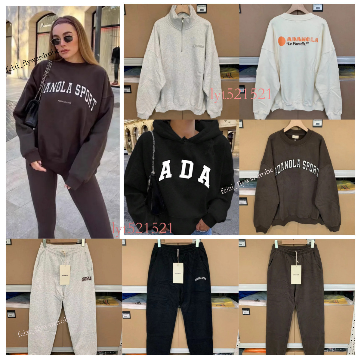 25ss adanolada oversizedsweatshirts ada cotton loosehoodies letters embroideriedfashion lady sweaters comfyjumpersRelaxed fit Sport Laidback with Designer