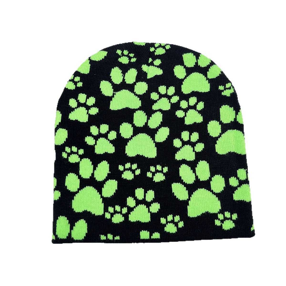 Claw Print Jacquard Knitted Hat Autumn Winter New Warm Hat Animal Knitted Hat 2025 Skin Hat H251020