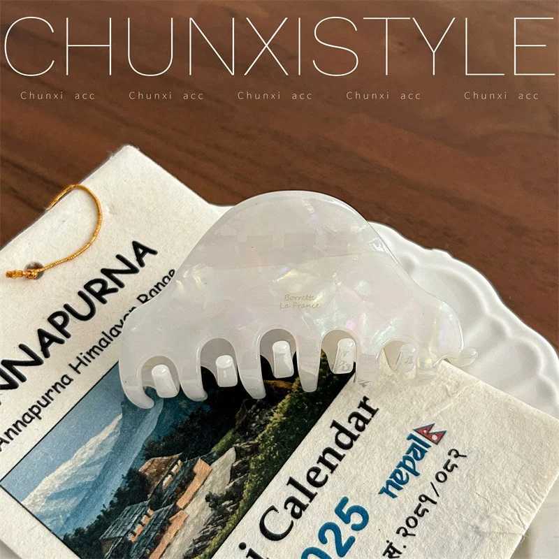 1Pc Vintage Hair Clip for Women Headwear Shark Clip Acetic Acid Hair Claws Updo Hairpin Suitable for Daily Wear Hair AccessoryW254021