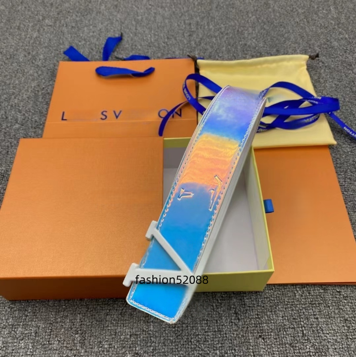 Designer Belt Luxury Belts for Women and men Fashion Laser pattern design style 3.8cm Various colours with buckle options size105cm-125cm with box AAAAA