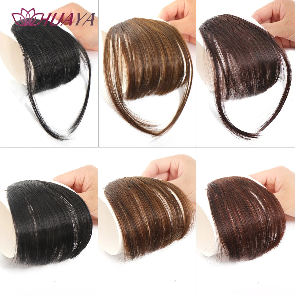Synthetic Air Bangs Hair ClipIn Extension Front Fringes Hair pieces Air Bangs Fiber Hair Accessorie Invisible Natural 251014