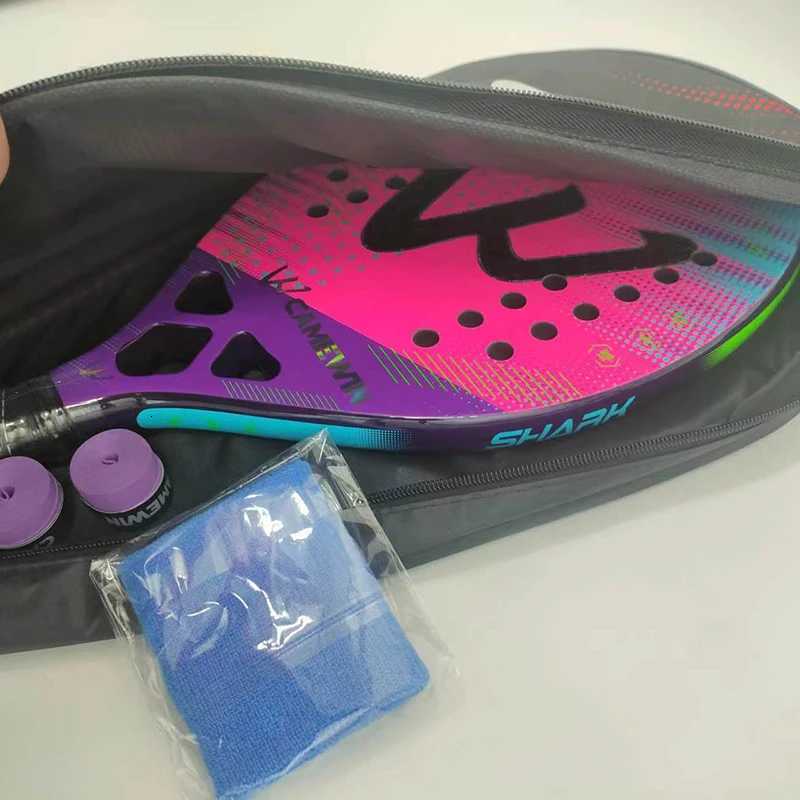 Camewin 3k Beach Tennis Racket Carbon Fiber Rough Surface 2024 New Outdoor Sports Tennis Racket Adult Use for Both Men and Women W251021