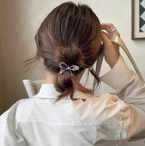 14pcs Mini Gold Metal Bow Hair Clips Little Girls Sweet Candy Pearl Bow Knot Hairpins Hairgrips Barrette Hair AccessoriesW254021