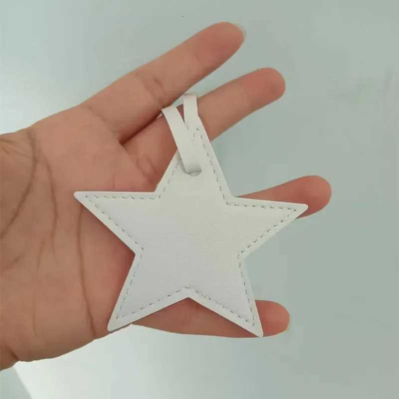 Star PU Leather Tassels Keychain Charms Tassels Fivepointed Star Tassels for Jewelry Making Key Chain DIY Craft Accessories W251021